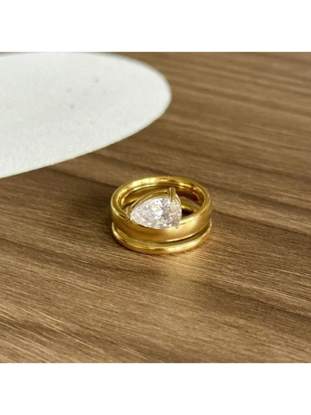 Gold and Silver Ring Set Q630